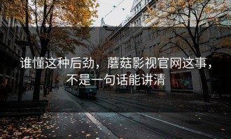 谁懂这种后劲，蘑菇影视官网这事，不是一句话能讲清