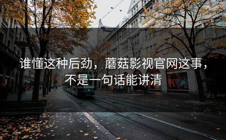 谁懂这种后劲,蘑菇影视官网这事,不是一句话能讲清 谁懂这种后劲,蘑菇影视官网这事,不是一句话能讲清